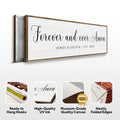 Forever And Ever Amen Faith Sign by Tailored Canvases
