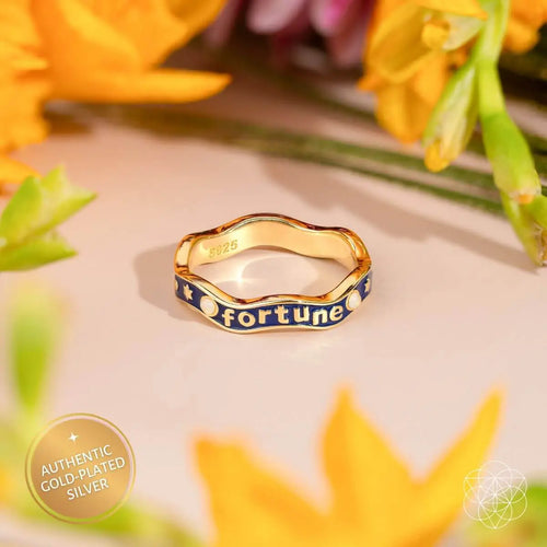 Fortune Magnet - Aquamarine Ring of Prosperity by Conscious Items