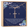 Foster Daughter Cross Earring and Necklace Jewelry Set by Dear Ava