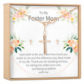 Foster Mom Cross Earring and Necklace Jewelry Set by Dear Ava