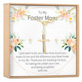 Foster Mom Cross Earring and Necklace Jewelry Set by Dear Ava
