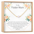 Foster Mom Cross Pearl Necklace by Dear Ava