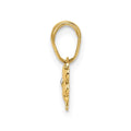 Four Leaf Clover Daily Wear Gold Pendant 14K Yellow Gold by Fine Color Jewels
