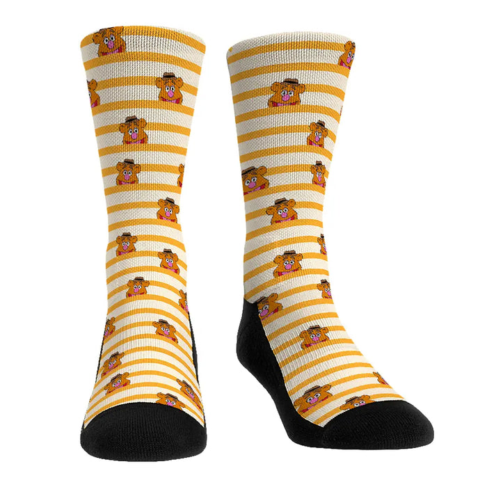 Fozzie Bear - Peek-A-Boo Stripes by Rock 'Em Socks