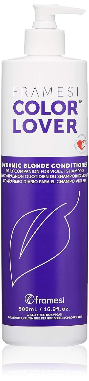 Framesi Color Lover Dynamic Blonde Conditioner, Purple Conditioner, Sulfate Free Conditioner, Color Treated Hair by Price Is Right Miami
