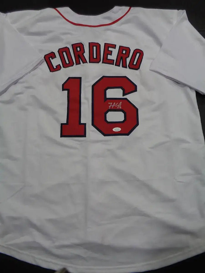 Franchy Cordero Red Sox Autographed Custom Jersey (JSA COA) by Price Is Right Miami