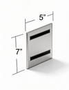 10 - Frames Azar Displays 129927 5 x 7 Vertical U-Frame with Magnetic Strips