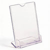 FFR Merchandising Tru-Vu Business Card Styrene Sign Holder, 6 X 4, 4/Pack