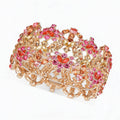 Inc Rose Gold-Tone Multi-Stone Stretch Bracelet by Vanessa Jane