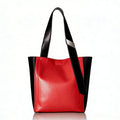 Calvin Klein Black Pink Two Tone Leather Karsyn Tote Bag by Vanessa Jane