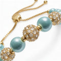 Charter Club Pave and Imitation Pearl Slider Bracelet by Vanessa Jane