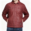 Weatherproof Vintage Mens Waxed Sherpa Lined Trucker Jacket, Size Medium by Vanessa Jane