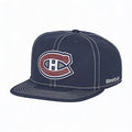 NHL Montreal Canadiens Mens Oversized Logo Flat Visor Flex Cap Large/X-Large by Vanessa Jane