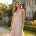 Trixxi Juniors Floral-Embroidered Tulle Gown, Size 5 by Vanessa Jane