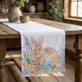 Homewear Linens Spring Garden Bunny 90-Inch Table Runner by Vanessa Jane