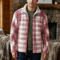 True Grit Mens Big Plaid Frosty Tipped Zip Shirt, Size Large by Vanessa Jane