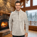 True Grit Pebble Pile 1/4 Zip Pullover Faded Heather Mens Long Sleeve, Size XS by Vanessa Jane