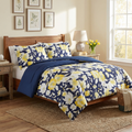 Mytex Aster Floral 3-PC. Reversible Full/Queen Comforter Set by Vanessa Jane