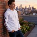 I-n-c Mens Sequin Graphic Hoodie Sweatshirt - Medium by Vanessa Jane