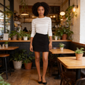 1.state Ruched-Front Mini Skirt, Size 12 by Vanessa Jane