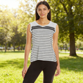 Calvin Klein Performance Hooded Striped Tank Top, Size Small by Vanessa Jane