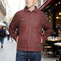 Weatherproof Vintage Mens Waxed Sherpa Lined Trucker Jacket, Size Medium by Vanessa Jane