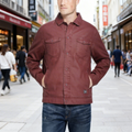 Weatherproof Vintage Mens Waxed Sherpa Lined Trucker Jacket, Size Medium by Vanessa Jane
