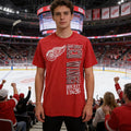 NHL Detroit Red Wings Mens Heathered Tee, Large by Vanessa Jane