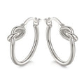 French Lock Knot Hoops in 18K Gold by DailySale