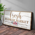 Fresh Flower Market Sign by Tailored Canvases