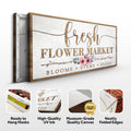 Fresh Flower Market Sign by Tailored Canvases