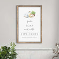 Fresh Soap And Water Bathroom Sign III by Tailored Canvases