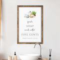 Fresh Soap And Water Bathroom Sign III by Tailored Canvases
