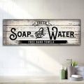 Fresh Soap And Water Family Bathroom Sign by Tailored Canvases