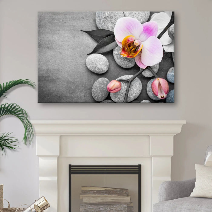 Fresh White Orchid Flower Canvas Wall Art by Tailored Canvases