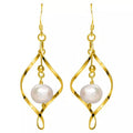 Freshwater Pearl Dangle Earrings in Sterling Silver by DailySale