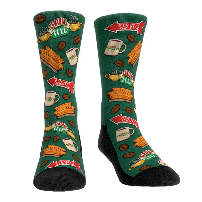 Friends - Central Perk All-Over (Green) by Rock 'Em Socks
