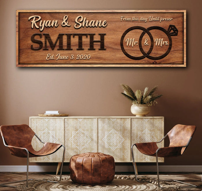 From This Day Until Forever Sign by Tailored Canvases