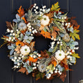 Front Door Autumn Pumpkin Maple Leaves Wreaths by DailySale