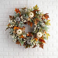 Front Door Autumn Pumpkin Maple Leaves Wreaths by DailySale