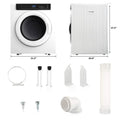 Front Load Laundry Dryer with Touch Screen Panel and Stainless Steel Tub by DailySale