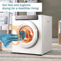 Front Load Laundry Dryer with Touch Screen Panel and Stainless Steel Tub by DailySale