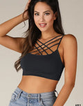 Front Multi Criss-Cross Bralette by Boutique 23