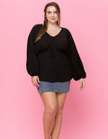 Solid Pleated Silky Fabric Top by Boutique 23