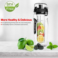 Fruit Infuser Water Bottle 32OZ Juice Shaker by DailySale