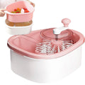 Fruit, Vegetable Manual Washing Spinner with Brush Hand Crank by DailySale