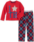 Tommy Hilfiger Girls 2-Pc. Plaid Pajama Set by Vanessa Jane