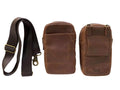 Full-Grain Leather Phone Crossbody Bag – Cambridge Phone Wallet Pouch by MiamiLeathers.com