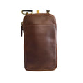 Full-Grain Leather Phone Crossbody Bag – Cambridge Phone Wallet Pouch by MiamiLeathers.com