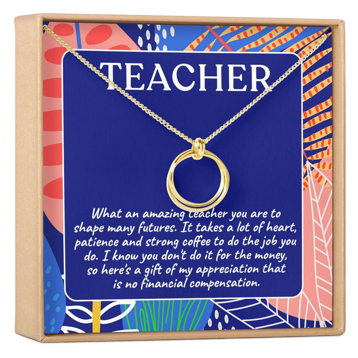 Funny Teacher Necklace, Multiple Styles Jewelry by Dear Ava